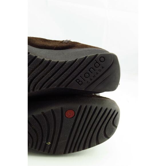 Blondo‎ Boot Sz 8 M Short Boots Almond Toe Brown Leather Women - Picture 8 of 8